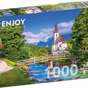 Enjoy 1000 Parça Ramsau'daki Küçük Kilise Almanya Puzzle
