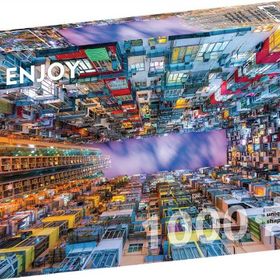 Enjoy 1000 Parça Renkli Apartman Hong Kong Puzzle
