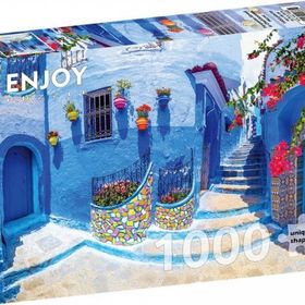 Enjoy 1000 Parçalık Fas'ta Turkuaz Sokak Puzzle