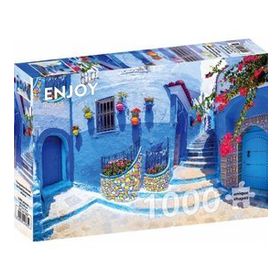 Enjoy 1000 Parçalık Fas'ta Turkuaz Sokak Puzzle