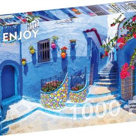 Enjoy 1000 Parçalık Fas'ta Turkuaz Sokak Puzzle