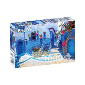 Enjoy 1000 Parçalık Fas'ta Turkuaz Sokak Puzzle