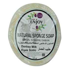 Enjoy 125 gr Doğal Süngerli Eşek Sütü Sabunu