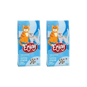 Enjoy 2x10 kg Somonlu ve Hamsili Yetişkin Kedi Maması