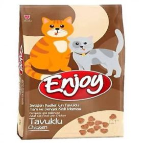 Enjoy Adult Cat Food Tavuklu 1 kg Kedi Kuru Maması