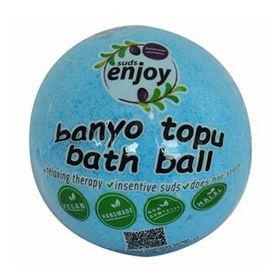 Enjoy Mavi 90-120 gr Himalaya Tuzlu El Yapımı Banyo Küvet Topu Sabunu