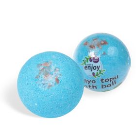 Enjoy Mavi 90-120 gr Himalaya Tuzlu El Yapımı Banyo Küvet Topu Sabunu