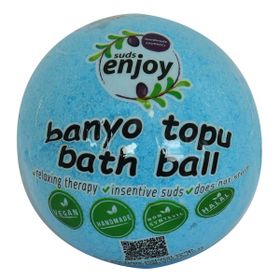 Enjoy Mavi 90-120 gr Himalaya Tuzlu El Yapımı Banyo Küvet Topu Sabunu
