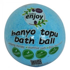 Enjoy Mavi 90-120 gr Himalaya Tuzlu El Yapımı Banyo Küvet Topu Sabunu