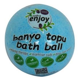 Enjoy Mavi 90-120 gr Himalaya Tuzlu El Yapımı Banyo Küvet Topu Sabunu