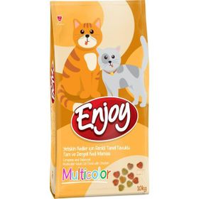 Enjoy Multicolor Tavuklu 10 kg Kedi Maması
