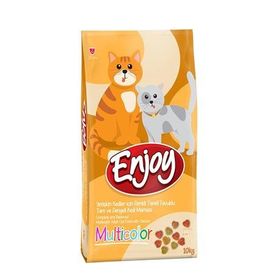 Enjoy Multicolor Tavuklu 10 kg Kedi Maması