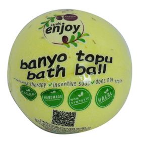 Enjoy Sarı 90-120 gr Papatyalı El Yapımı Banyo Bombası Banyo Topu