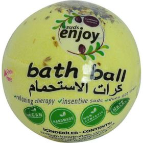 Enjoy Sarı 90-120 gr Papatyalı El Yapımı Banyo Bombası Banyo Topu