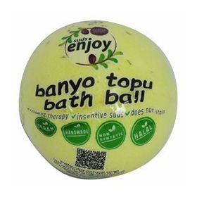 Enjoy Sarı 90-120 gr Papatyalı El Yapımı Banyo Küvet Topu Sabunu