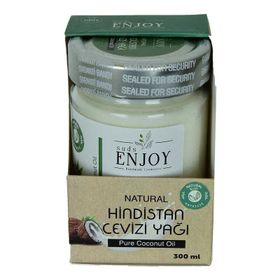 Enjoy Soğuk Sıkım Cam Kavanoz 300 gr Saf Hindistan Cevizi Yağı