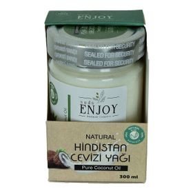 Enjoy Soğuk Sıkım Cam Kavanoz 300 gr Saf Hindistan Cevizi Yağı