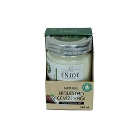 Enjoy Soğuk Sıkım Cam Kavanoz 300 gr Saf Hindistan Cevizi Yağı