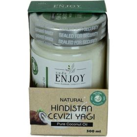 Enjoy Soğuk Sıkım Cam Kavanoz 300 gr Saf Hindistan Cevizi Yağı