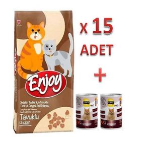 Enjoy Tavuklu 15x1 kg Yetişkin Kedi Maması