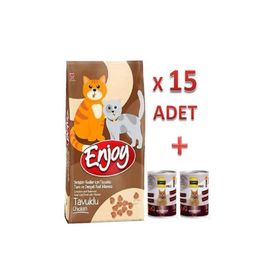 Enjoy Tavuklu 15x1 kg Yetişkin Kedi Maması
