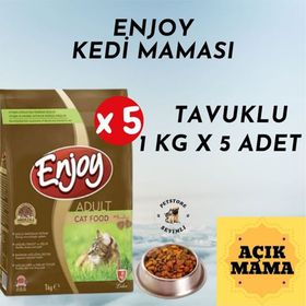 Enjoy Tavuklu 5x1 kg Açık Yetişkin Kedi Maması