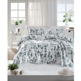 Enlora Home Sabine Yeşil Çift Kişilik Pike Takımı