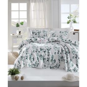Enlora Home Sabine Yeşil Çift Kişilik Pike Takımı