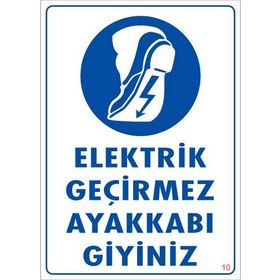 Ennalbur PVC 25x35 10 İkaz Levhası