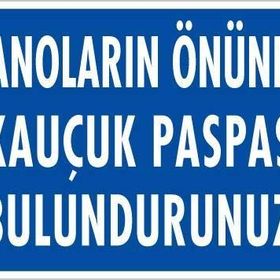 Ennalbur PVC 25x35 1128 İkaz Levhası