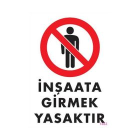 Ennalbur PVC 25x35 1482 İkaz Levhası