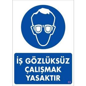 Ennalbur PVC 25x35 3 İkaz Levhası
