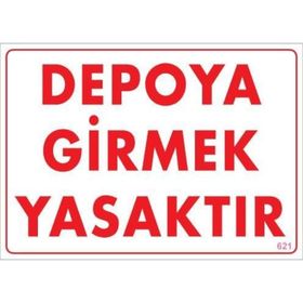 Ennalbur PVC 25x35 621 İkaz Levhası