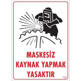 Ennalbur PVC 25x35 700 İkaz Levhası