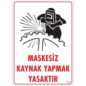 Ennalbur PVC 25x35 700 İkaz Levhası