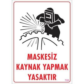 Ennalbur PVC 25x35 700 İkaz Levhası