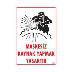 Ennalbur PVC 25x35 700 İkaz Levhası