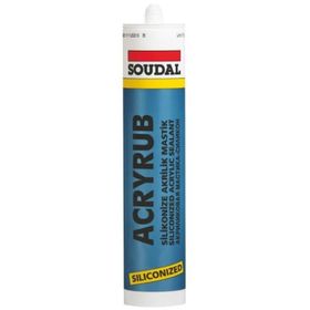 Ennalbur Soudal Acryrub Silikonize Mastik 310 ml Beyaz Silikon