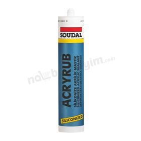 Ennalbur Soudal Acryrub Silikonize Mastik 310 ml Beyaz Silikon