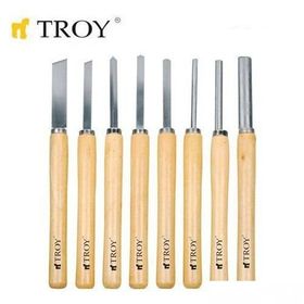 Ennalbur Troy 25008 8 Parça Ahşap Torna Bıçak Seti