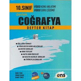 Ens Yayıncılık 10. Sınıf Coğrafya Destek Defterim