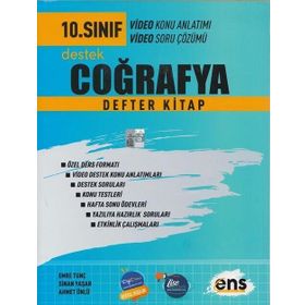 Ens Yayıncılık 10. Sınıf Coğrafya Destek Defterim