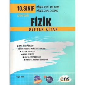 Ens Yayıncılık 10. Sınıf Fizik Destek Defter Kitap