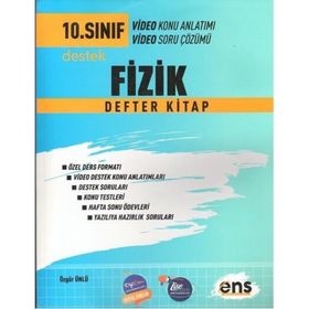 Ens Yayıncılık 10. Sınıf Fizik Destek Defter Kitap
