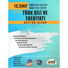 Ens Yayıncılık 10. Sınıf Türk Dili ve Edebiyatı Defter Kitap