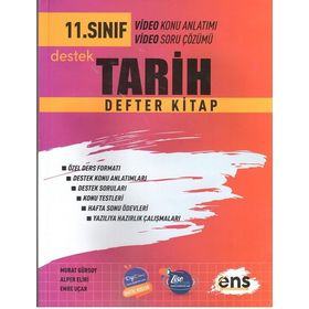 ENS Yayıncılık 11. Sınıf Destek Tarih Defter Kitap