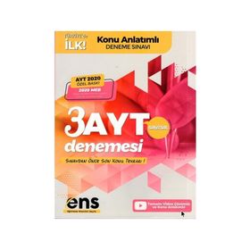 Ens Yayıncılık AYT Sayısal Destek 3'lü Özel Konu Anlatımlı Deneme
