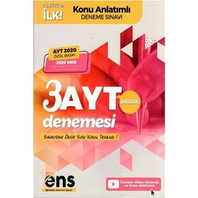 Ens Yayıncılık AYT Sayısal Destek 3'lü Özel Konu Anlatımlı Deneme