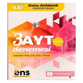 Ens Yayıncılık AYT Sayısal Destek 3'lü Özel Konu Anlatımlı Deneme