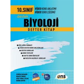 Ens Yayınları 10. Sınıf Biyoloji Destek Defterim